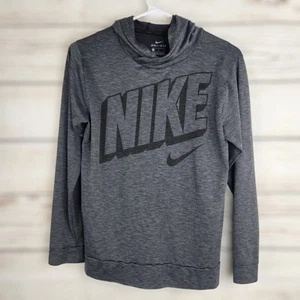 Nike Dri Fit Boys Gray Pull-over Hoodie Size Large - Picture 1 of 9