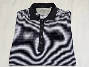 Camisa Polo/Golf Ligera AllSaints Baltis Rayas Logo Saint Ramskull Talla M - Imagen 1 de 13