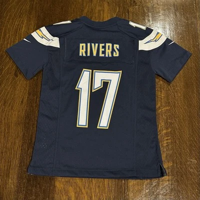 Nike Los Angeles Chargers Phillip Rivers #17 Jersey Navy Youth S (8)NFL Football - Image 1 of 4