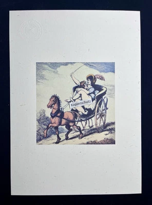 Victorian erotic Artprint Karikatur Rowlandson  „Rural Felicity - Cowgirl Style“ - Bild 1 von 3