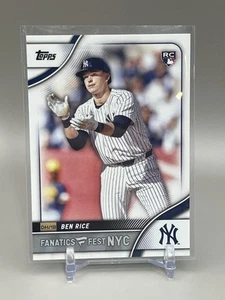 2025 Topps Ben Rice Fanatics Fest NYC FFNYC New York Yankees #4 - Picture 1 of 1