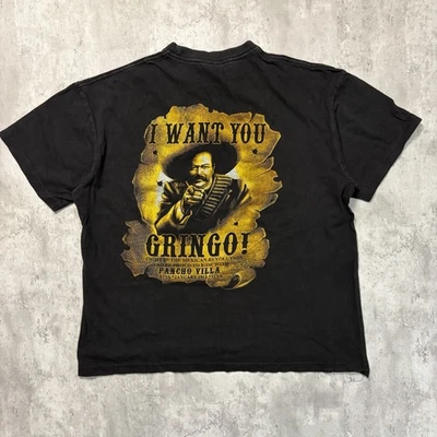 I Want You Gringo! Футболка Pancho Villa Viva январь 1915 размер L черная - Изображение 1 из 4