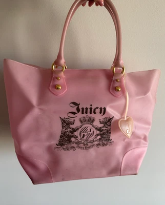 Juicy Couture Bag, Large Tote Beach Bag, Pink, Vintage Y2K, Scottie Dogs Bag - Image 1 of 4