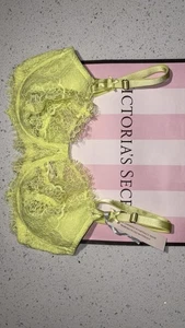 NWT Victoria’s Secret Dream Angels Wicked Unlined Lace Balconette Bra Size 32DD - Picture 1 of 2