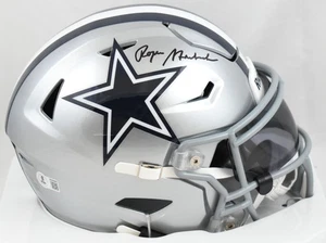 Roger Staubach signierter mittelgroßer Dallas Cowboys SpeedFlex Helm - Beckett W Holo - Bild 1 von 6