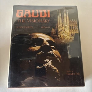 1982 GAUDI: THE VISIONARY - Preface by SALVADOR DALI - ART COFFEE TABLE BOOK - Picture 1 of 11