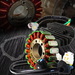 Estator de bobina magnética eMUSA + regulador de voltaje rectificador VR + junta 08-12 GSXR 1300 - Imagen 1 de 11