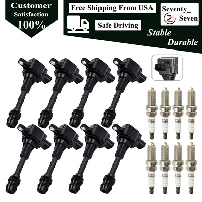 Kit de 8 bobinas de encendido e iridio para Nissan Armada 2007-2015 5,6 L Foto 1 de 4