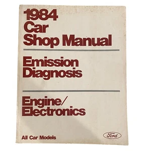 1984 Ford Car Shop Manual Emission Diagnosis Engine/Electronics All Car Models - Bild 1 von 6