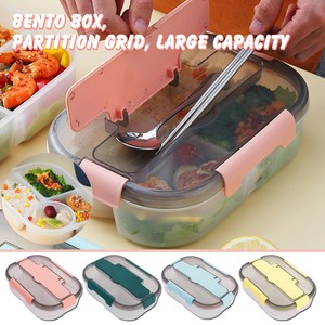 Brotdose Kinder Lunchbox mit 4-Fächer Frühstücksbox Picknick Bento Box