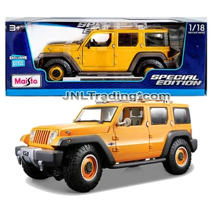 Maisto Special Edition 1:18 Scale Die Cast Yellow JEEP RESCUE CONCEPT TACTICAL - Picture 1 of 1