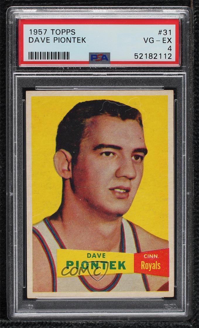 1957-58 Topps Dave Piontek #31 PSA 4 Rookie RC