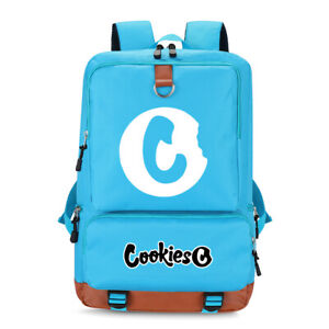 Men Cookies Backpack Large Size Travel Bag Computer Bag Schoolbag Smell Proof