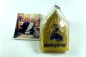 PAINTED KHUN PAEN YANT HOLY OIL PENDANT AJARN TAWEE FETISH TALISMAN THAI AMULET - Picture 1 of 18