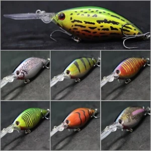Crankbait Fishing Lures 4 1/3 inch 2/3 oz Minnow Tight Wobble Deep Diver C739 - Picture 1 of 148