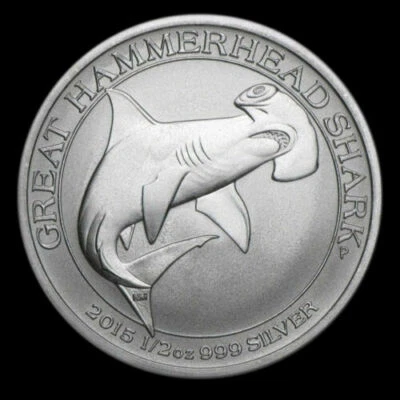 Silbermünze Australien Hammerhead Shark - Hammer Hai - 2015 in Münzkapsel - RAR - Bild 1 von 2