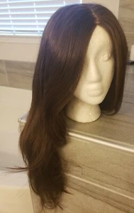 Neue AMANDA Perücke von JON RENAU Double Monofilament Top (Farbe 8 = Braun) - Bild 1 von 11