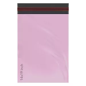 More details for pink mailing bags strong plastic poly postage post postal self seal packaging