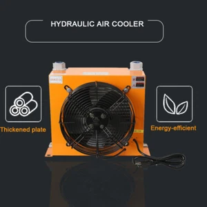110VIndustrial Hydraulikölkühler mit Wärmeableitung Durchfluss Lüfter Radiator 100L/min - Bild 1 von 13