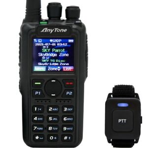 AnyTone AT-D878UVII Plus GPS Bluetooth DMR VHF/UHF APRS TX Handheld Transceiver 