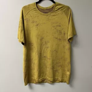Lululemon Metal Vent Tech 2.0 Shirt Dappled Felidae Vintage Plum Gold Size Large - Picture 1 of 7