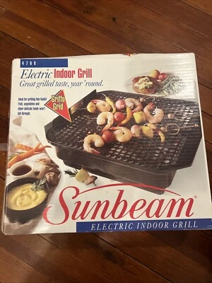 Vintage Sunbeam Nu-stone Indoor Electric Grill Model 4760 ( Open Box) - Image 1 of 4