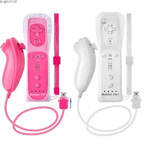 2PCS Built-in Motion Plus Wii Remote and Nunchuck for Wii Wii U Video Games - Bild 1 von 54
