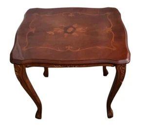 Vintage Italian Style Mahogany Small Side Table Height 47cm - Picture 1 of 13