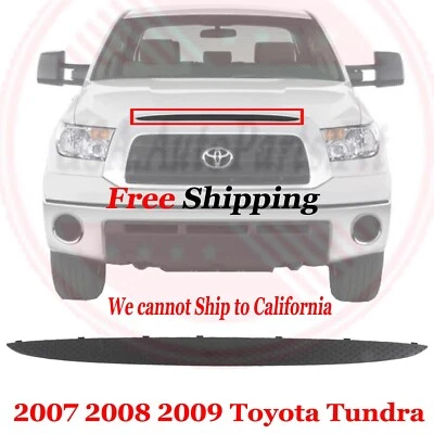 For 2007 2008 2009 Toyota Tundra Front New Grille Moulding Hood Molding Trim - Image 1 of 4