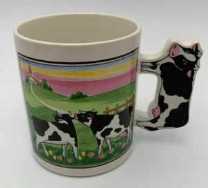Kuh Bild und Kuh Henkel auf Kaffeebecher Made in Japan It/102 - Bild 1 von 10