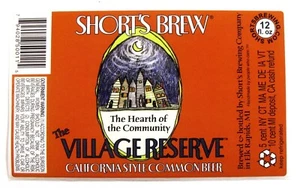 Short's Brewing THE VILLAGE RESERVE Bieretikett MI 12oz AUFKLEBER - Bild 1 von 1