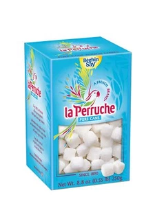 La Perruche Pure Cane White Sugar Cubes 8.8oz box, Ideal Sugar Cubes for Teas - Picture 1 of 1