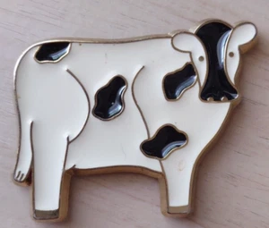 Imán de metal para nevera Holstein Cow - Imagen 1 de 2