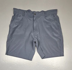 Footjoy FJ Golf Shorts Mens 38. Grey Flat Front Polyester Blend Chino Casual. - Picture 1 of 9