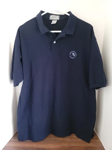 Vintage Arnold Palmer Latrobe PA CC Golf Polo Shirt Navy Blue Mens XL Aureus Cover