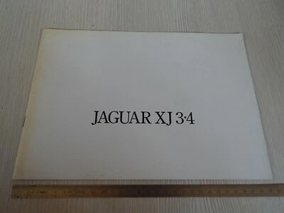 BROCHURE DEPLIANT ORIGINALE JAGUAR XJ 3.4 3400 LINGUA ITALIANO - Immagine 1 di 4