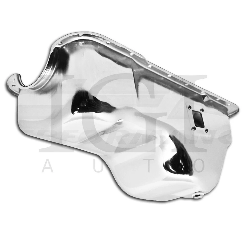 Fits 1981-87 Ford 351W 5.8L SB E-F100 F150 F250 F350 Oil Pan 4 Qt Chrome Steel - Image 1 of 1