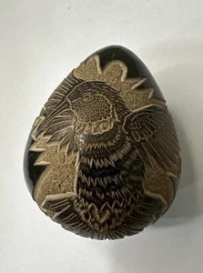 Sgraffito Keramik Indianer Dean Haungooah Vogel. Machen Sie ein Angebot!!! - Bild 1 von 3