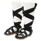 Sandales à lacets à semelle souple bébé filles chaussures tout-petits genou haut gladiateur