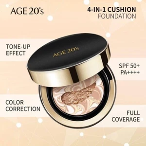 Age 20's Signature Essence Cover Pact Intense Cover & 2 Refill - #21 Light Beige