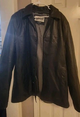 Pelle Studio Wilsons кожаная куртка пальто черный Sz XLT XL высокий - Изображение 1 из 3