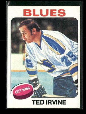 1975-76 Topps #244 Ted Irvine St. Louis Blues - Image 1 of 2
