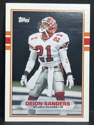 1989 Topps Traded #30T Deion Sanders Rookie Card - Image 1 of 3