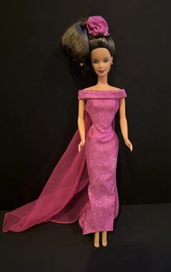 Vintage 1991 Barbie Mattel Doll Dark Hair - Picture 1 of 9