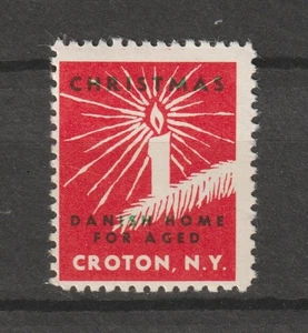 Worldwide Cinderellas Poster Stamp Seal Vignet Dansk Home for Aged Croton N.Y. - Picture 1 of 1