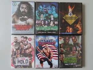 Lote de x6 DVD de lucha libre - Bruiser Brody WWE Capitol Punishment Indie Starrcave - Imagen 1 de 2