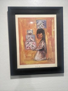 The Bird Seller No. 866 Authentic De Grazia Framed Print - Picture 1 of 3