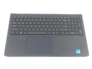 DELL INSPIRON 15 3520 BLACK US ENGLISH KEYBOARD PALMREST TOUCHPAD ASSEMBLY 418CV - Picture 1 of 2