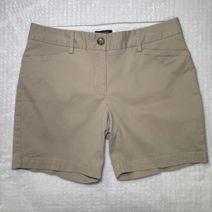 Lands' End mittelhohe khaki Chino elegante Shorts hellbraun Größe 8P 8 Petite - Bild 1 von 5