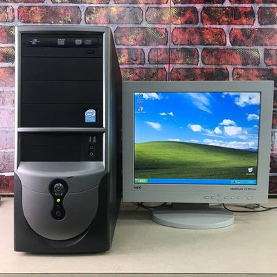 Custom ATX Desktop PC Retro Gaming Pentium 4 3.40GHz 1GB RAM (Windows XP Pro) - Image 1 of 4